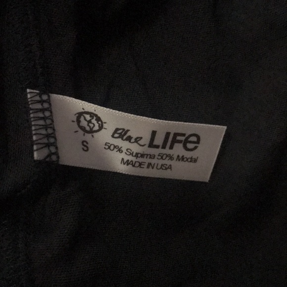 Blue Life One Shoulder Charcoal Grey T-shirt in Small - Picture 10 of 10
